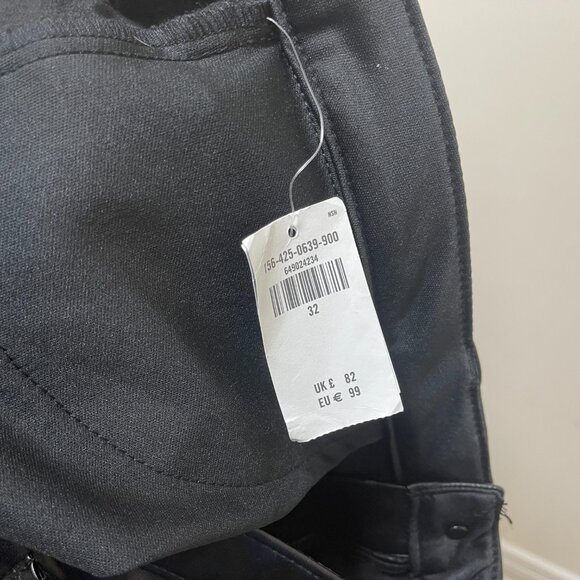 Abercrombie & Fitch 90s Straight Ultra High Rise Vegan Leather Pant sz 32 - Picture 9 of 15